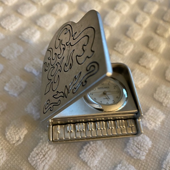 Daniel David Collection Piano Quartz Clock Trinket Box - Picture 3 of 10